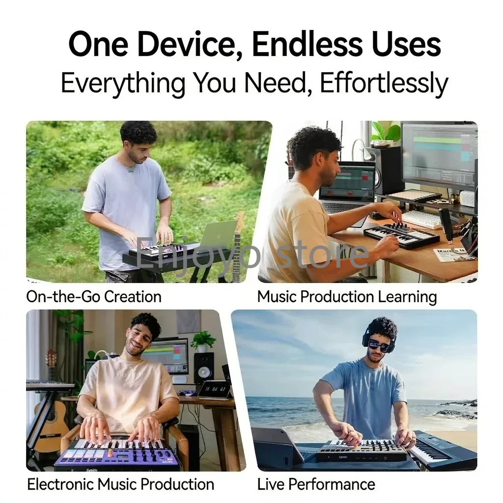 سينيدو تيمبوكي W25 لوحة مفاتيح - مراجعة Midi Controller Pad وسعره