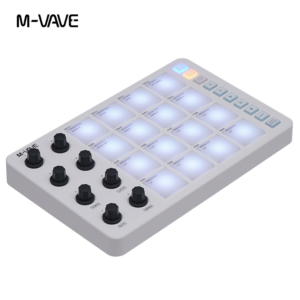 وحدة تحكم لاسلكية M-Vave Smc-P - مراجعة Midi Controller Pad وسعره