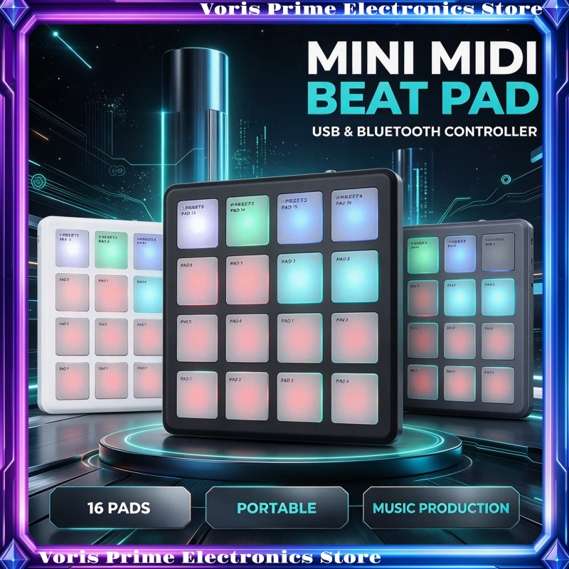 جهاز تحكم MIDI لاسلكي محمول M- - مراجعة Midi Controller Pad وسعره