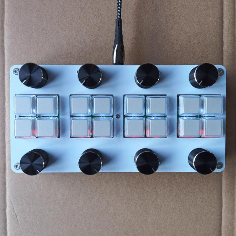 مع 8 مفاتيح و8 مقابض تخميد لبر - مراجعة Midi Controller Pad وسعره